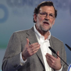 El presidente del Gobierno, Mariano Rajoy, en el acto de clausura del congreso autonómico del PP en Andalucía.