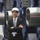 El vicepresidente de Vestas Nacelles España, Sébastien Tremblais, en la planta de Villadangos.