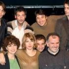 Los protagonistas con el director del filme, Marcelo Piñeyro