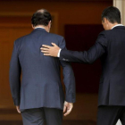 Mariano Rajoy y Pedro Sánchez, el pasado jueves en la Moncloa.