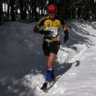 La nieve acompañó a los atletas durante todo el recorrido.