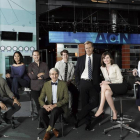 Los protagonistas de la serie 'The Newsroom', encabezados por Jeff Daniels.