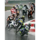 La lluvia se convirtió en protagonista durante las carreras disputadas en el circuito de Shangai