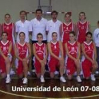 Formación del equipo del Universidad de León que milita en la 1.ª División Nacional Femenina