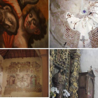 Mural de la iglesia del Mercado, pinturas de Peñalba de Santiago, frescos góticos de Cebrones del Río y pinturas de Chana de Somoza.