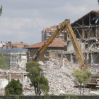 Imagen de la demolición de la zona de San Marcos donde está pendiente la segunda fase. RAMIRO