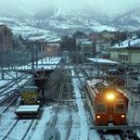 Aspecto que presentaba ayer la estación de ferrocarriles de Ponferrada