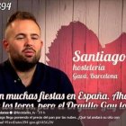 Santiago Contreras, en un momento de su intervención en el programa de Cuatro First dates.