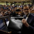 Mariano Rajoy en el pleno de investidura de la XII Legislatura.
