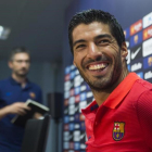 Luis Suárez, en la ciudad deportiva de Sant Joan Despí.