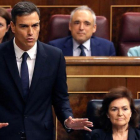 El presidente del Gobierno durante su intervención en la sesión de control.