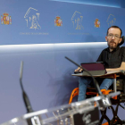 Pablo Echenique, durante una rueda de prensa. MARISCAL