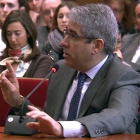 Francesc Homs declaró ayer como testigo en el juicio por la consulta del 9-N. EFE