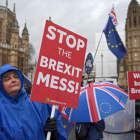 Manifestantes en contra del ‘brexit’. NEIL HALL