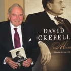 El financiero estadounidense multimillonario David Rockefeller durante la presentación de su biografía.