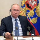 El presidente Putin durante una videoconferencia.