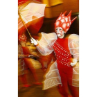 Un colorido disfraz en el desfile de San Andrés del 2009.