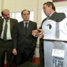 El vicepresidente de la Junta, Tomás Villanueva, durante el acto en el que se presentó el proyecto