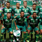 El Chapecoense, antes de un partido contra el Palmeiras.