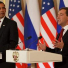 Barack Obama y Dmitry Medvedev.