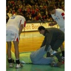 Erevik en el partido en el que se lesionó frente al Bosna Sarajevo
