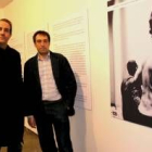 Carlos de la Varga y Emilio Navarro, durante la inauguración de la muestra en Tráfico de Arte