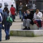 Los tres alcaldes y Antonio Canedo, ayer en el Ministerio de Vivienda