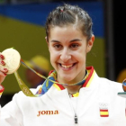 Carolina Marín se proclamó campeona olímpica de bádminton en los Juegos de Río 2016.
