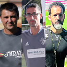 Los entrenadores del Atlético Astorga, CD La Virgen, Ponferradina B, Atlético Bembibre y Júpiter Leonés; José Luis Lago, Sergio González, Rubén Vega, Ramón González y David Pérez.