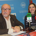 Nicanor García Ordiz y la concejala Laura Álvarez. CEBRONES