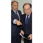 Evaristo del Canto y Tomás Villanueva, ayer en Valladolid.