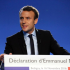 Macron presenta su candidatura a la presidencia francesa.