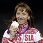 Savinova, con la medalla de oro en Londres 2012.