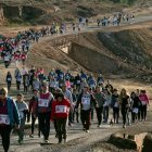 Miles de personas respondieron ayer a la convocatoria del Club Runners Nerva. JULIÁN PÉREZ