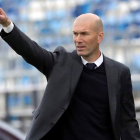 El técnico francés señala a Florentino Pérez en su segundo adiós al Real Madrid. EDUARDO CANDEL