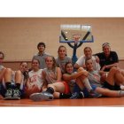 Las jugadoras del Aros iniciaron la pretemporada ayer en el Ceard.