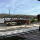 Estructura ya construida de la estación de autobuses.