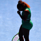 Serena Williams, durante el partido contra Karolina Pliskova.