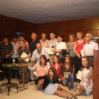 Algunos de los participantes en la velada poética.