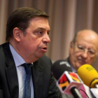 El ministro de Agricultura, Pesca y Alimentación, Luis Planas, durante una rueda de prensa.
