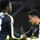 Alexis Sánchez, sustituido por Welbeck, en el partido del sábado del Arsenal.