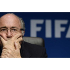 Joseph Blatter, en una imagen de archivo, durante una de sus comparecencias en Zúrich