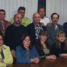 La candidatura de IU de Sabero, en una imagen de familia