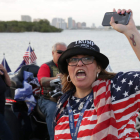 Partidarios del expresidente Trump, concentrados en Nueva York. MARLON PACHECO