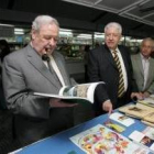 Balbín, a su lado Manuel Rodríguez, disfrutó de la feria como uno más