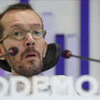 El secretario de Organización de Podemos, Pablo Echenique