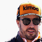 Fernando Alonso llegó ayer a Le Mans para preparar su participación, con Toyota, en las 24 Horas.
