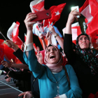 Los seguidores de Erdogan celebran su victoria en las elecciones presidenciales. ERDEM SAHIN