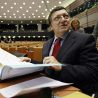 Durao Barroso, durante la reunión semanal de la Comisión Europea, en Bruselas.