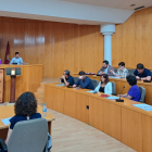 Imagen del pleno celebrado en San Andrés para el reparto de tareas entre los concejales del equipo de gobierno. DL